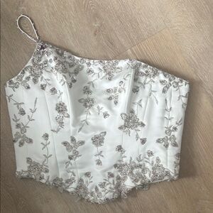 Maggie Sottero White Couture Corset Top